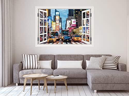 Oedim Fensterbild New York | 100 x 70 cm | Aufkleber im Lieferumfang enthalten | Dekoration | Aufkleber | Professionelles Design von Oedim