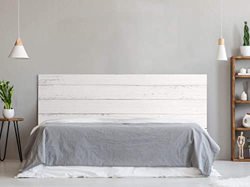 Oedim Kopfteil für Bett Pegasus, Digitaldruck, Holzoptik, Weiß, 115 x 60 cm, erhältlich in verschiedenen Größen, leicht, elegant, robust und günstig von Oedim