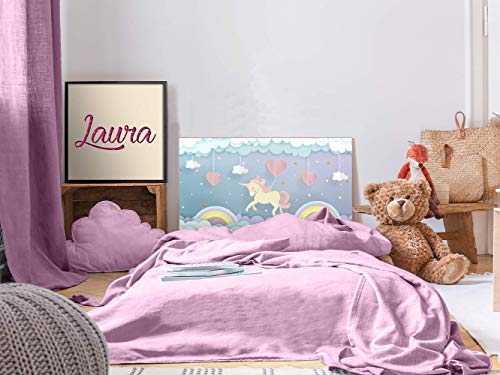 Oedim Kopfteil für Kinderbett, PVC, Einhorn, 115 x 60 cm, erhältlich in verschiedenen Größen, leicht, elegant, robust und wirtschaftlich. von Oedim