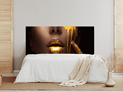 Oedim - Kopfteil mit PVC-Lippen, Goldtextur, 115 x 60 cm, Verschiedene Größen erhältlich, leicht, elegant, langlebig und sparsam Kopfteil von Oedim