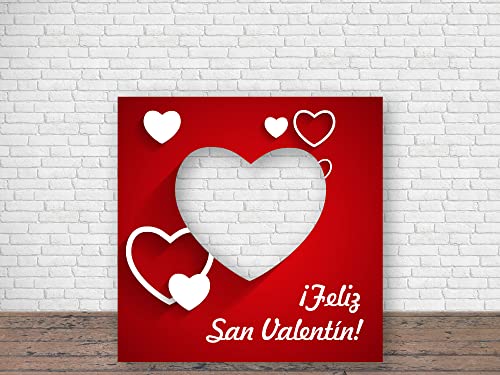 Oedim San Valentin 100 x 100 cm Zubehör | Disfuta mit Ihrem Partner zum Valentinstag mit diesem Photocall, Rot, 100 x 100 cm von Oedim