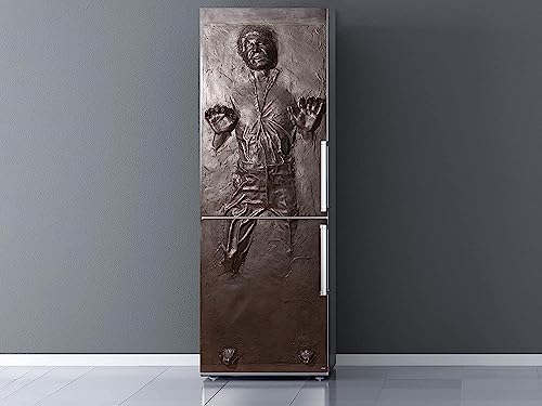 Oedim Han Solo Kühlschrank-Vinyl in Carbonit, Premium-Vinyl, 185 x 70 cm, widerstandsfähiger und einfach anzuwendender Sticker, günstige und elegante Kühlschrankaufkleber von Oedim