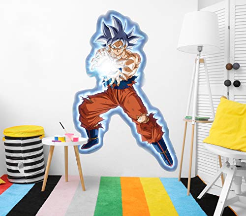 Oedim Vinyl-Wandaufkleber, Motiv: Dragon Ball Super Goku Ultra Instinto Welle Vital Produkt | Verschiedene Größen | Vinyl für Wände | Originalprodukt | Wandtattoo | Wanddekoration | DBS 72x110cm von Oedim