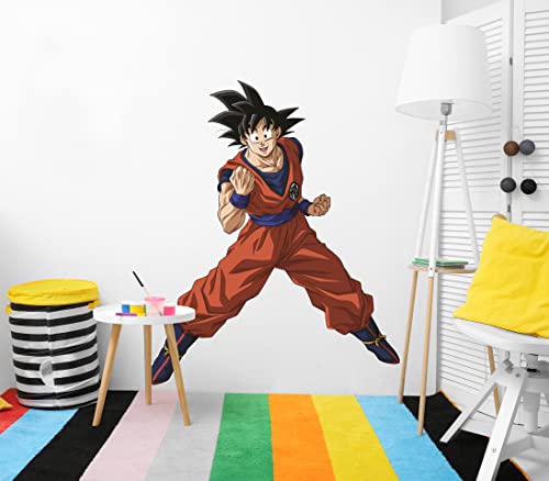 Oedim Vinyl-Wandtattoo, Größe Real Dragon Ball Super Goku, offizielles Produkt, 91 x 110 cm, Vinyl für Wände, DBS von Oedim