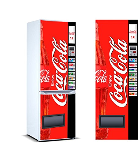 Vinyl kühlen Cocacola | 185cm(breite) x 60cm(groß) | Vinyl für den wirtschaftlichen Kühlschrank und mit hoher Druckqualität von Oedim