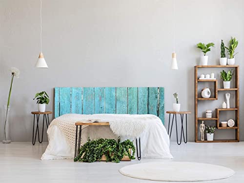 Pegasus Kopfteil für Bett, Holz, Blau, 115 x 60 cm, erhältlich in verschiedenen Größen, leicht, elegant, robust und wirtschaftlich von Oedim