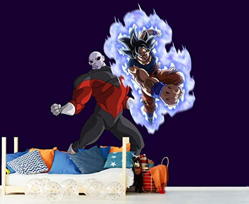 Wandtapete aus Vinyl mit Dragon Ball Super Goku vs Jiren Offizielles Produkt | verschiedene Größen | Fototapete für Wände | Originalprodukt | Heimdekoration | DBS 150 x 100 cm von Oedim