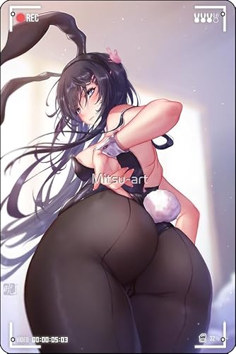 Mai Sakurajima Bunny Girl | Bunny Girl Sempai Poster 20,3 x 30,5 cm lustiges Metall-Blechschild Spielzimmer Männerhöhle Wanddekoration Mai Sakurajima Bunny Girl | Bunny Girl Sempai Poster 20,3 x 30,5 cm lustiges Metall-Blechschild Spielzimmer Männerhöhle Wanddekoration von Oedrtqi