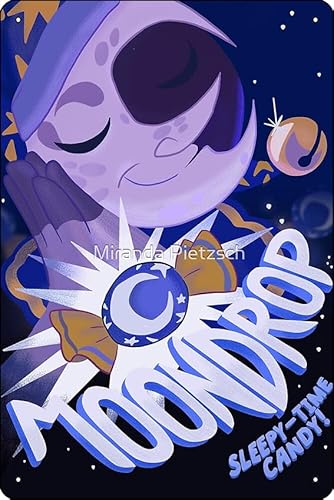 Moondrop FNAF Security Breach In Game Poster, Kunstdruck, 20,3 x 30,5 cm, lustiges Metall-Blechschild, Spielzimmer, Männerhöhle, Wanddekoration von Oedrtqi