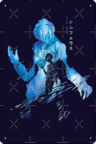 Orpheus Poetry Blue Ver.:Persona 3 Poster, 20,3 x 30,5 cm, lustiges Metall-Blechschild, Spielzimmer, Männerhöhle, Wanddekoration Orpheus Poetry Blue Ver.:Persona 3 Poster, 20,3 x 30,5 cm, lustiges Metall-Blechschild, Spielzimmer, Männerhöhle, Wanddekoration von Oedrtqi