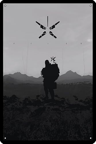 Sam Bridges Death Stranding Poster, 20,3 x 30,5 cm, lustiges Metall-Blechschild, Spielzimmer, Männerhöhle, Wanddekoration Sam Bridges Death Stranding Poster, 20,3 x 30,5 cm, lustiges Metall-Blechschild, Spielzimmer, Männerhöhle, Wanddekoration von Oedrtqi