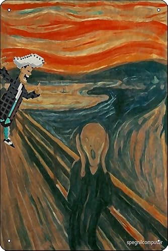 Stan's bisher besitz Screams (Monkey Island) – T-Shirts, Gadgets und Gesichtsmasken, Poster, 20,3 x 30,5 cm, lustiges Metall-Blechschild, Spielzimmer, Männerhöhle, Wanddekoration von Oedrtqi