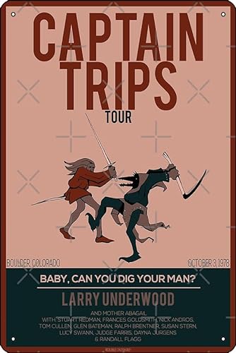 The Stand – Captain Trips Tour 2 Poster, Metall-Blechschild, 30,5 x 20,3 cm, lustiges Männerhöhle, Zuhause, Büro, Bar, Dekoration von Oedrtqi