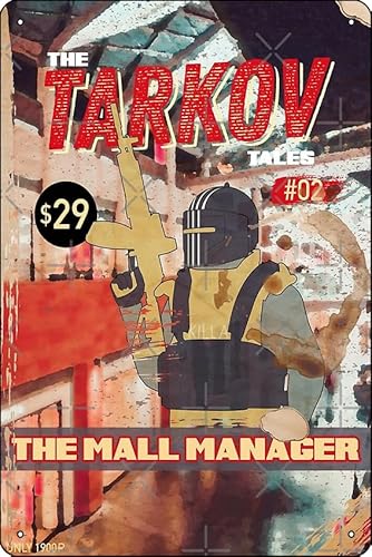 The Tarkov Tales # 02 – Escape from Tarkov – Killa-Fotodruck 20,3 x 30,5 cm, lustiges Metall-Blechschild, Spielzimmer, Männerhöhle, Wanddekoration von Oedrtqi