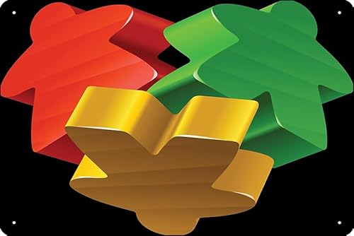 Three Meeples Kunstdruck 20,3 x 30,5 cm, lustiges Metall-Blechschild, Spielzimmer, Männerhöhle, Wanddekoration Three Meeples Kunstdruck 20,3 x 30,5 cm, lustiges Metall-Blechschild, Spielzimmer, Männerhöhle, Wanddekoration von Oedrtqi