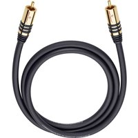 Cinch Audio Anschlusskabel [1x Cinch-Stecker - 1x Cinch-Stecker] 10.00 m Schwarz vergoldete Steckkon von Oehlbach