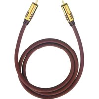 Cinch Audio Anschlusskabel [1x Cinch-Stecker - 1x Cinch-Stecker] 3.00 m Bordeaux vergoldete Steckkon von Oehlbach