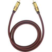 Cinch Audio Anschlusskabel [1x Cinch-Stecker - 1x Cinch-Stecker] 5.00 m Bordeaux vergoldete Steckkon von Oehlbach