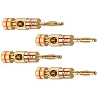 Oehlbach 3002 Lautsprecher-Steckverbinder Stecker, gerade Polzahl (num): 2 Gold 4St. von Oehlbach