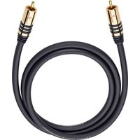 Oehlbach Cinch Audio Anschlusskabel [1x Cinch-Stecker - 1x Cinch-Stecker] 8.00m Schwarz vergoldete S von Oehlbach