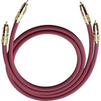 Oehlbach - Cinch Audio Anschlusskabel [2x Cinch-Stecker - 2x Cinch-Stecker] 0.70 m Anthrazit vergoldete Steckko von Oehlbach