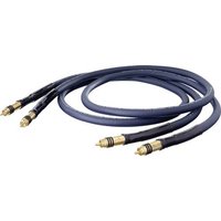 Oehlbach Cinch Audio Anschlusskabel [2x Cinch-Stecker - 2x Cinch-Stecker] 1.50m Blau vergoldete Stec von Oehlbach
