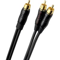 Oehlbach D1C23711 Cinch Audio Y-Kabel [2x Cinch-Stecker - 1x Cinch-Stecker] 12.50m Anthrazit von Oehlbach