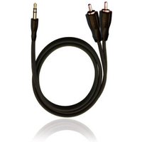 RCA D1C84012 Klinke / Cinch Audio Anschlusskabel [2x Cinch-Stecker - 1x Klinkenstecker 3.5 mm] 0.50m von RCA