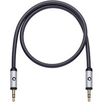 Klinke Audio Anschlusskabel [1x Klinkenstecker 3.5 mm - 1x Klinkenstecker 3.5 mm] 1.50 m Schwarz ver von Oehlbach