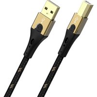 Oehlbach USB-Kabel USB 2.0 USB-A Stecker, USB-B Stecker 1.00m Schwarz/Gold D1C9541 von Oehlbach