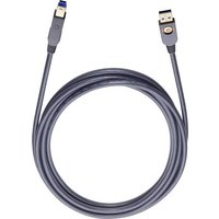 Oehlbach USB-Kabel USB 3.2 Gen1 (USB 3.0 / USB 3.1 Gen1) USB-A Stecker, USB-B Stecker 5.00m Schwarz von Oehlbach
