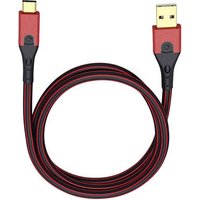 Oehlbach USB-Kabel USB 3.2 Gen1 (USB 3.0 / USB 3.1 Gen1) USB-A Stecker, USB-C® Stecker 3.00m Rot/Sc von Oehlbach