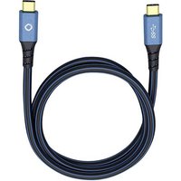 Oehlbach USB-Kabel USB 3.2 Gen1 (USB 3.0 / USB 3.1 Gen1) USB-C® Stecker, USB-C® Stecker 0.50m Blau von Oehlbach
