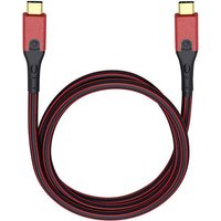 Oehlbach USB-Kabel USB 3.2 Gen1 (USB 3.0 / USB 3.1 Gen1) USB-C® Stecker, USB-C® Stecker 1.00m Rot/ von Oehlbach