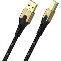 Oehlbach - USB-Kabel usb 2.0 usb-a Stecker, usb-b Stecker 1.00 m Schwarz/Gold D1C9541 von Oehlbach