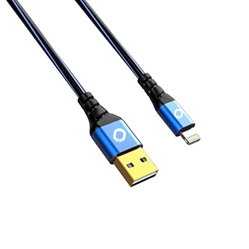Oehlbach USB Plus LI - USB-Kabel für iPhone & iPad - USB Typ A 2.0 zu Lightning - PVC-Mantel - OFC, blau/schwarz - 3m von OEHLBACH