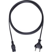 Strom Anschlusskabel [1x Euro-Stecker - 1x Kleingeräte-Buchse C7] 5.00 m Schwarz Oehlbach Powercord von Oehlbach