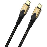 USB-Kabel usb 3.2 Gen2 (usb 3.1 Gen2) usb-c® Stecker, usb-c® Stecker 3.00 m Schwarz/Gold d - Oehlbach von Oehlbach