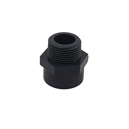 Gewindemuffe pvc 20 25 32 40 50 63 75 90 110mm muffennippel pvc übergangsnippe übergangsmuffennippel klebemuffe gewinde klebefitting pool (Innendurchmesser 25 mm - 3/4" Gewinde) von OemClima