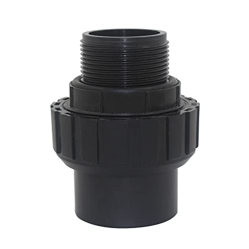 Pvc verschraubung klebemuffe ID50 außengewinde 1-1/2 übergangsverschraubung pool sandfilterpumpe poolfilter o ring von OemClima