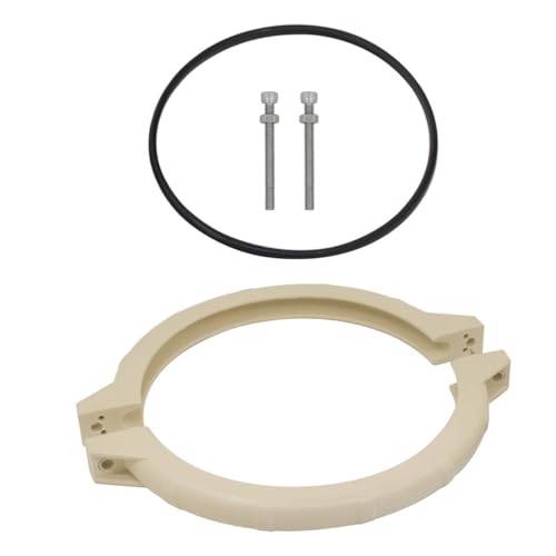 Spannring poolpumpe sandfilter filterspannring mehrwegeventil Pool spannring sandfilteranlage sandfilterpumpe filterkessel (OD200mm ID160mm Weiß mit Dichtungsring) von OemClima