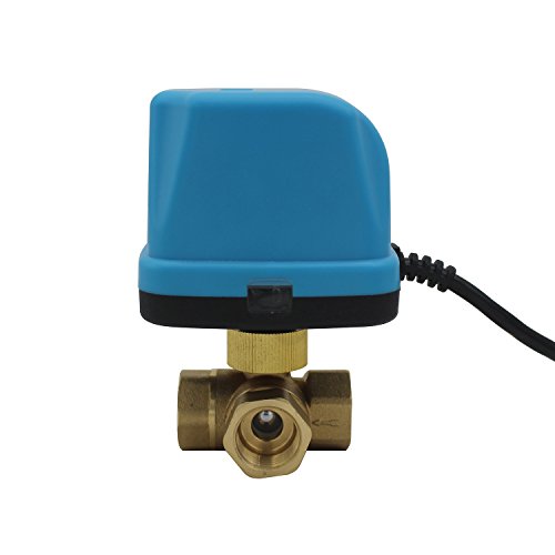 T typ - 3 wege motorkugelhahn zonenventil 3 wege ventil elektrisch DC 5V 12V 24V 1/2 3/4 1 1-1/4 1-1/2 zoll (DC 24V, 1-1/4 zoll DN32) von OemClima