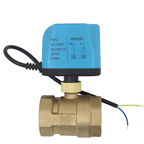 2 Drähte NC - 2 wege motorkugelhahn 230v ventil elektrisch kugelventil elektrisch 220v - zwei wege motorventil 1/2 3/4 1 1-1/4 1-1/2 2 zoll (DN20-3/4 zoll) von OemClima