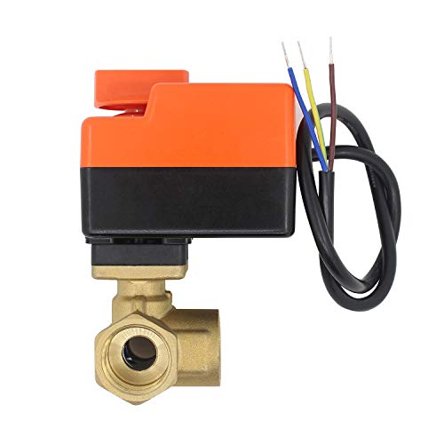 Kugelventil elektrisch oder manuell - motorventil 3 wege motorkugelhahn zonenventil ventil elektrisch 1/2 3/4 1 1-1/4 1-1/2 zoll (1-1/2 zoll DN40) von OemClima