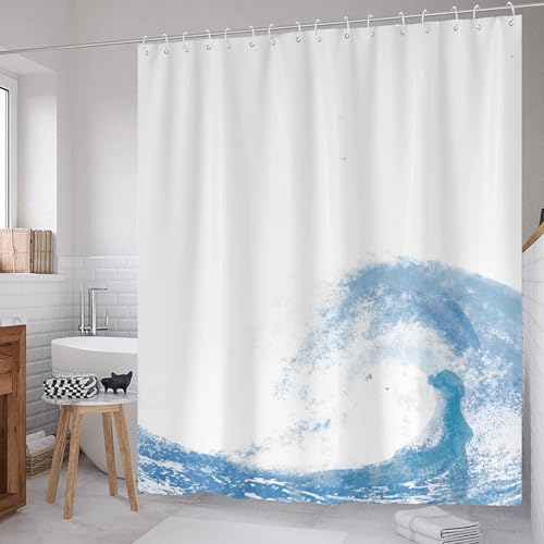 Oemmn Duschvorhang 180x180 Wasserdicht Duschvorhang Textil Waschbar mit 12 Duschvorhangringe Polyester Duschvorhang Mehrfarbige Blumen Duschvorhang Badewanne von Oemmn
