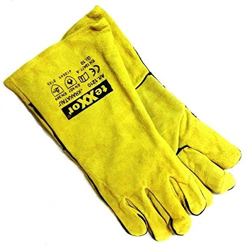 Schweißerschutzhandschuhe Schweißerhandschuh Schutzhandschuh HandschuhteXXor® KRAKATAU - Gr. 10 für MIG/MAG Schweißen von Oerlikon