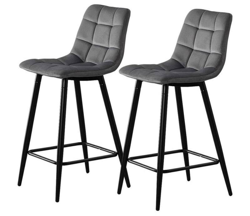 Ofcasa Barhocker Barstuhl Hocker (2er Set), Gepolsterte Küchenstuhl mit Fußstütze, Sitzhöhe 66cm von Ofcasa