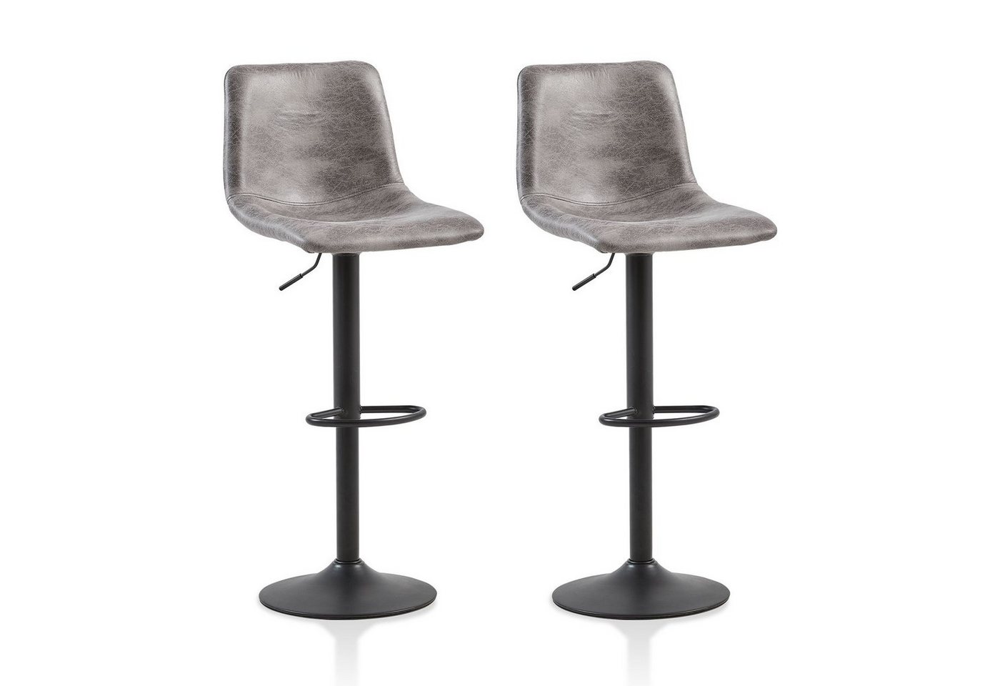 Ofcasa Barhocker Tresenhocker (2er Set), Kunstleder Höhenverstellbar Bistrohocker Gepolsterter von Ofcasa