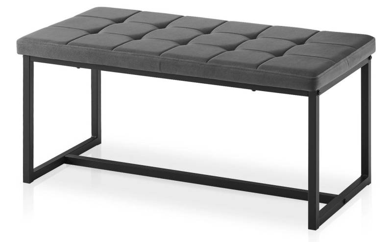 Ofcasa Essbank Samt Esstischhocker (inkl. Sitzkissen), gepolsterter Sitzbank, Loungehocker mit Metallgestell von Ofcasa