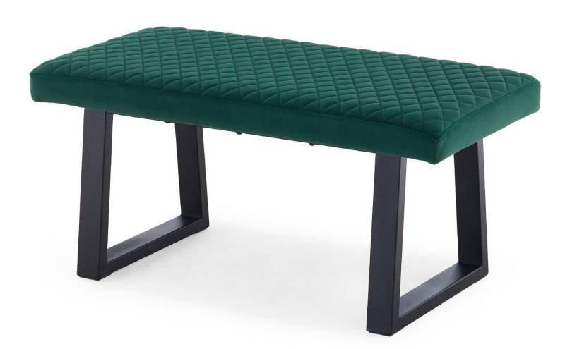 Ofcasa Essbank Samt Esstischhocker (inkl. Sitzkissen), gepolsterter Sitzbank, Loungehocker mit Metallgestell von Ofcasa